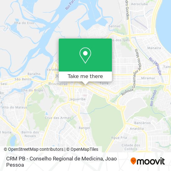 Mapa CRM PB - Conselho Regional de Medicina