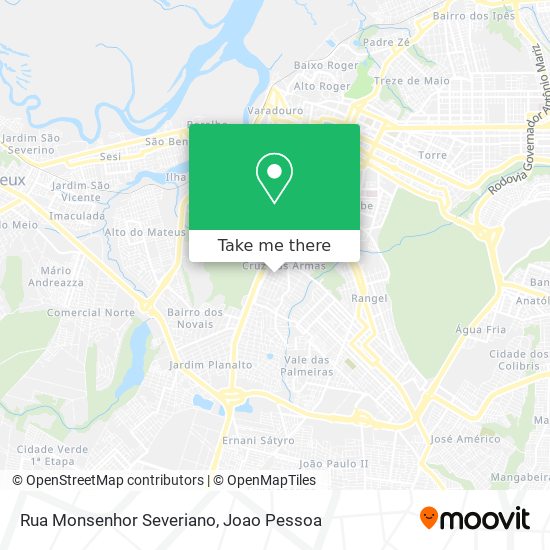 Rua Monsenhor Severiano map