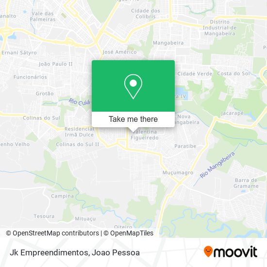 Mapa Jk Empreendimentos