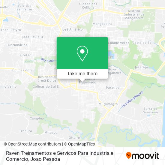 Mapa Raven Treinamentos e Servicos Para Industria e Comercio