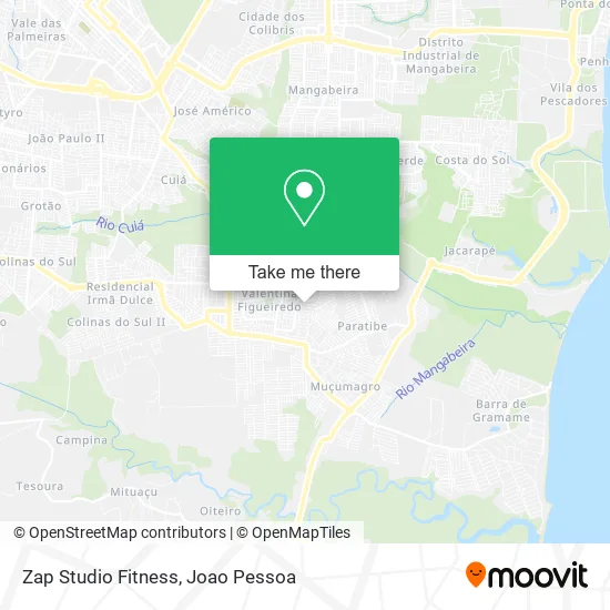 Zap Studio Fitness map