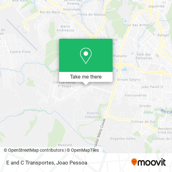 E and C Transportes map