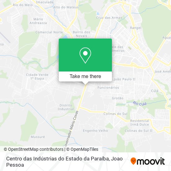 Centro das Indústrias do Estado da Paraíba map