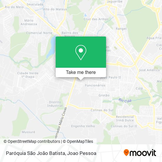Mapa Paróquia São João Batista
