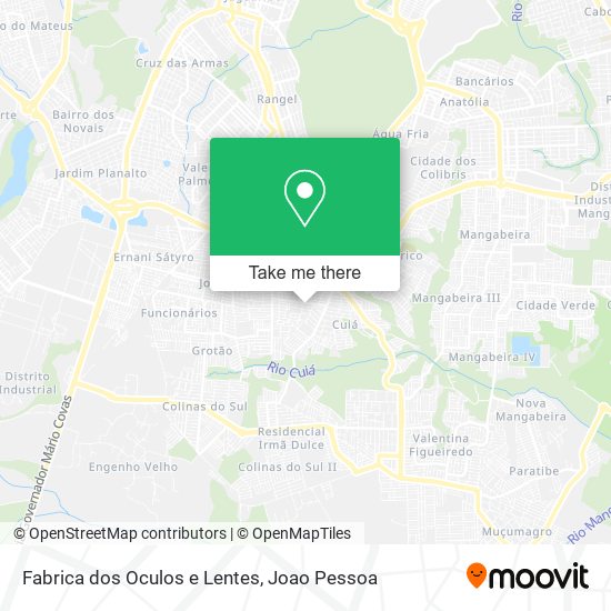 Fabrica dos Oculos e Lentes map
