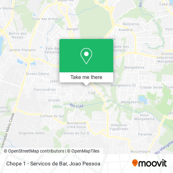Chope 1 - Servicos de Bar map