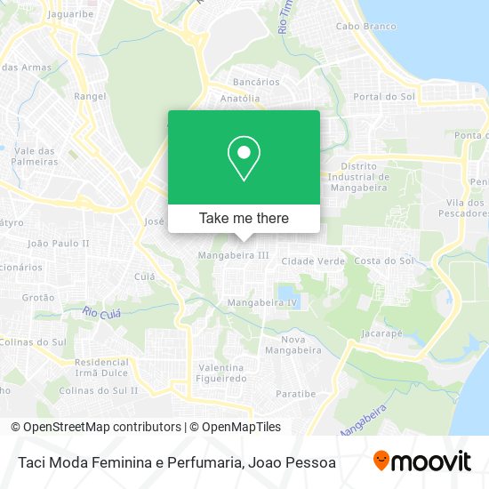 Mapa Taci Moda Feminina e Perfumaria