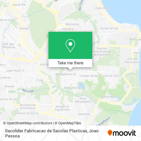 Sacolider Fabricacao de Sacolas Plasticas map