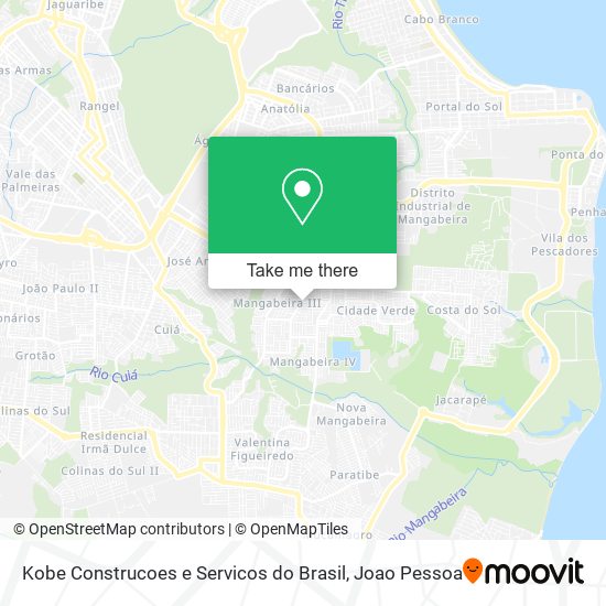 Kobe Construcoes e Servicos do Brasil map