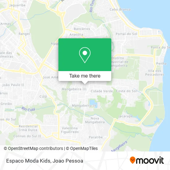 Espaco Moda Kids map