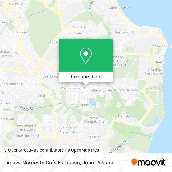 Acave-Nordeste Café Expresso map