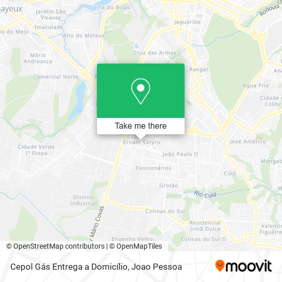 Cepol Gás Entrega a Domicílio map