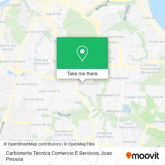 Carbonorte Tecnica Comercio E Servicos map