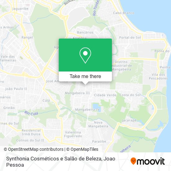 Synthonia Cosméticos e Salão de Beleza map