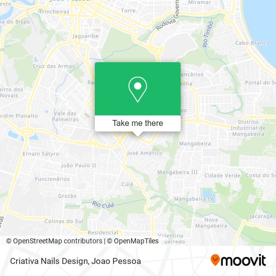 Criativa Nails Design map