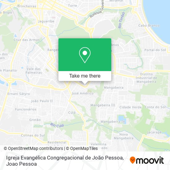 Igreja Evangélica Congregacional de João Pessoa map