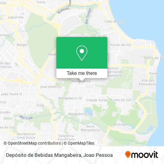 Depósito de Bebidas Mangabeira map