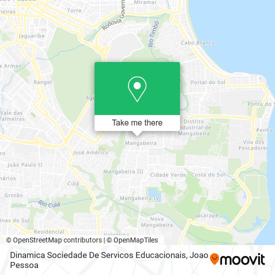 Dinamica Sociedade De Servicos Educacionais map