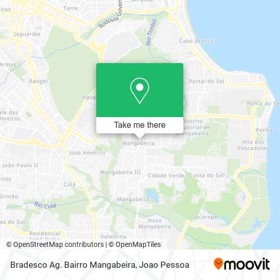 Bradesco Ag. Bairro Mangabeira map