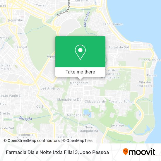 Farmácia Dia e Noite Ltda Filial 3 map