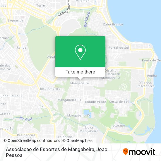 Mapa Associacao de Esportes de Mangabeira