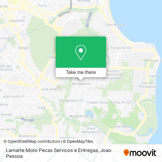 Mapa Lamarte Moto Pecas Servicos e Entregas