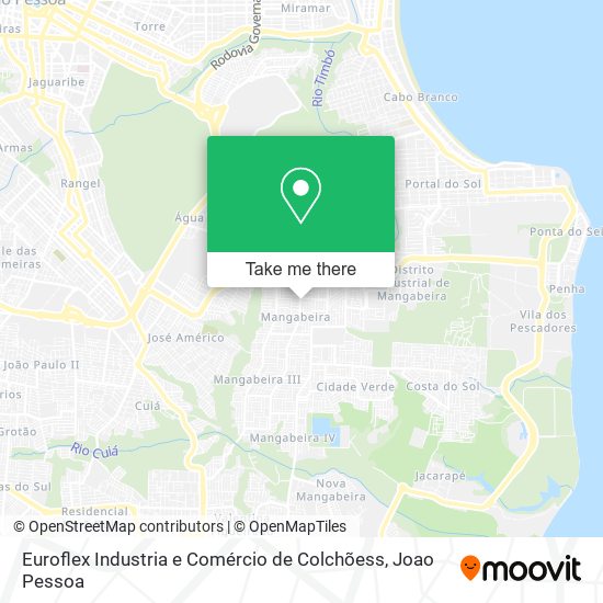 Mapa Euroflex Industria e Comércio de Colchõess