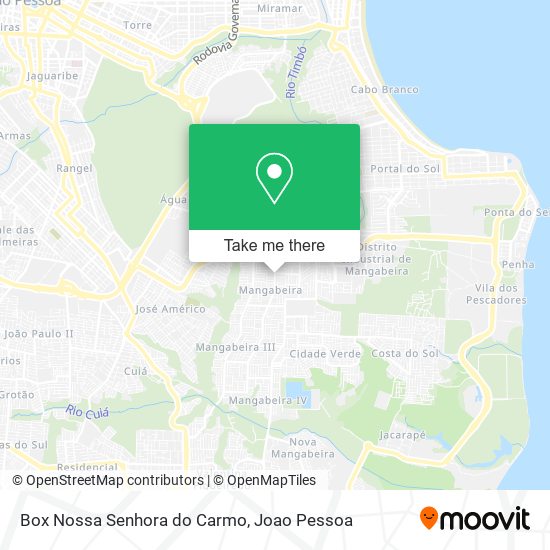 Box Nossa Senhora do Carmo map