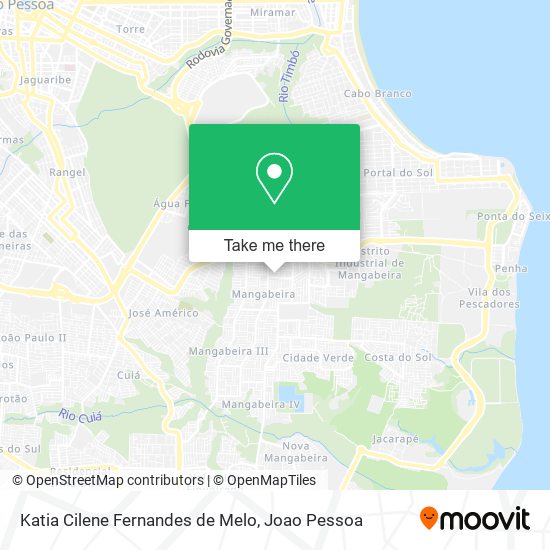 Mapa Katia Cilene Fernandes de Melo