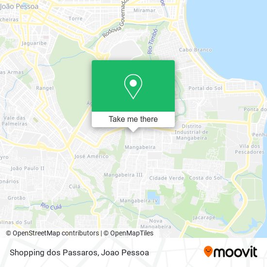 Shopping dos Passaros map