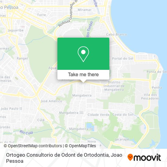 Ortogeo Consultorio de Odont de Ortodontia map