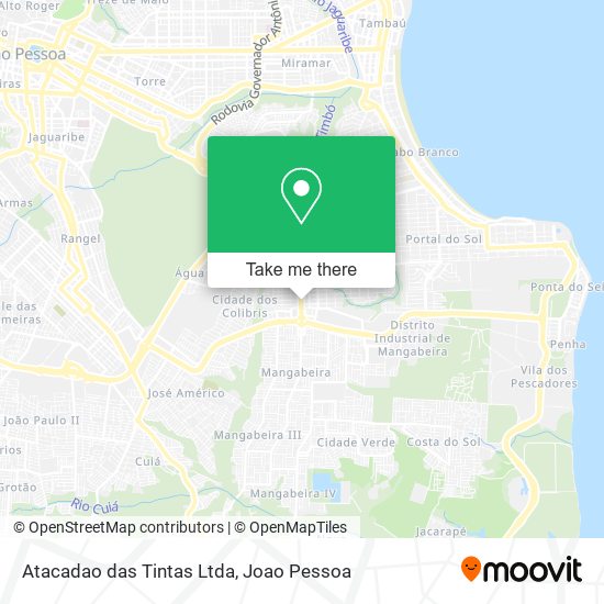 Atacadao das Tintas Ltda map