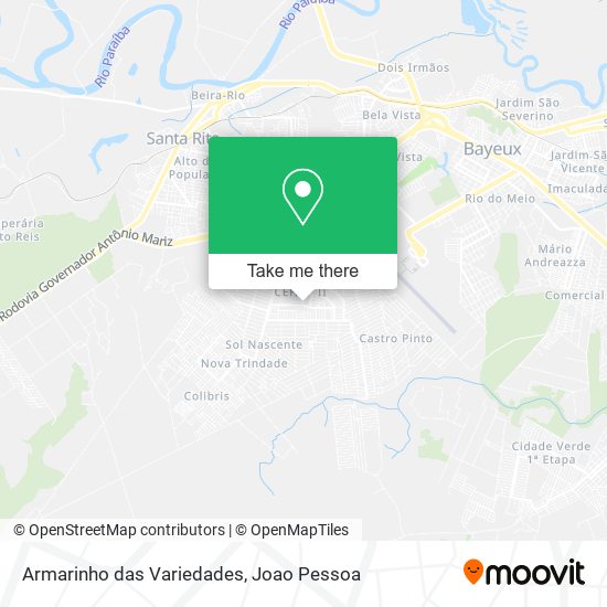 Armarinho das Variedades map