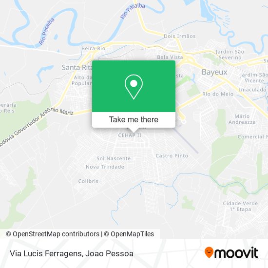 Via Lucis Ferragens map