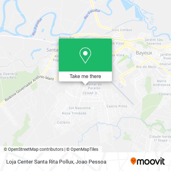 Mapa Loja Center Santa Rita Pollux