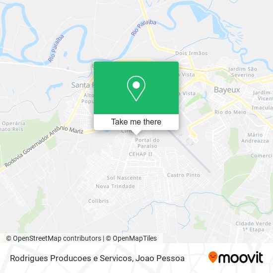 Rodrigues Producoes e Servicos map