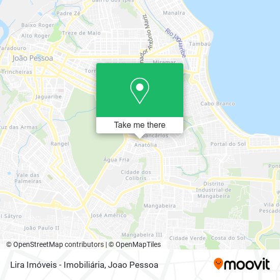 Lira Imóveis - Imobiliária map