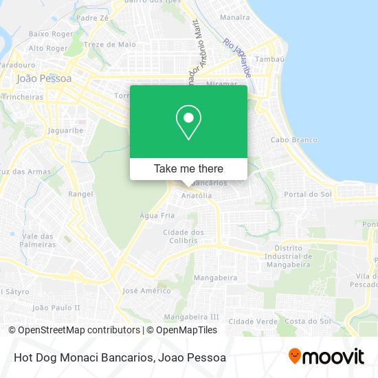 Hot Dog Monaci Bancarios map