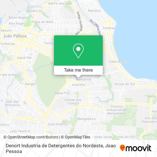 Mapa Denort Industria de Detergentes do Nordeste