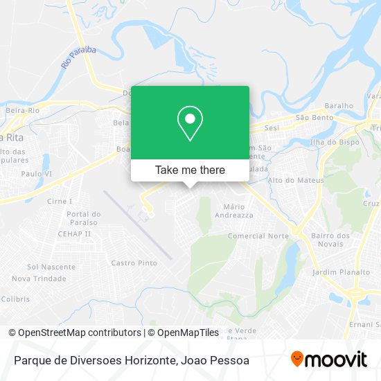 Parque de Diversoes Horizonte map