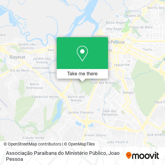 Associação Paraibana do Ministério Público map