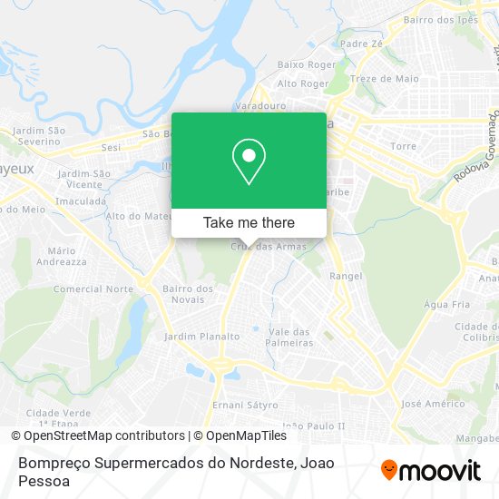 Bompreço Supermercados do Nordeste map