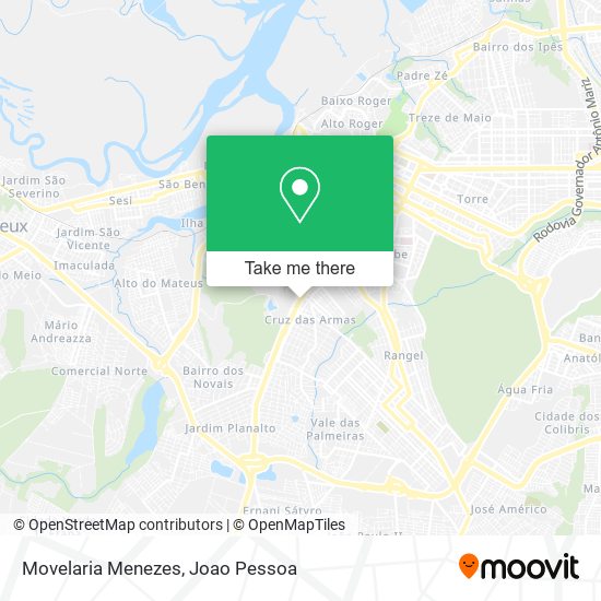 Movelaria Menezes map