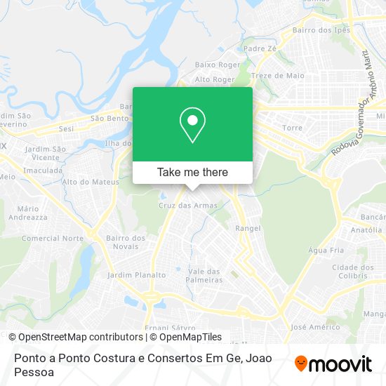 Ponto a Ponto Costura e Consertos Em Ge map