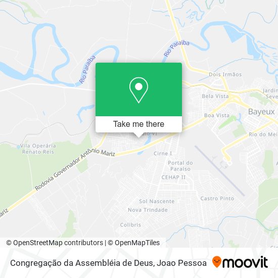 Mapa Congregação da Assembléia de Deus