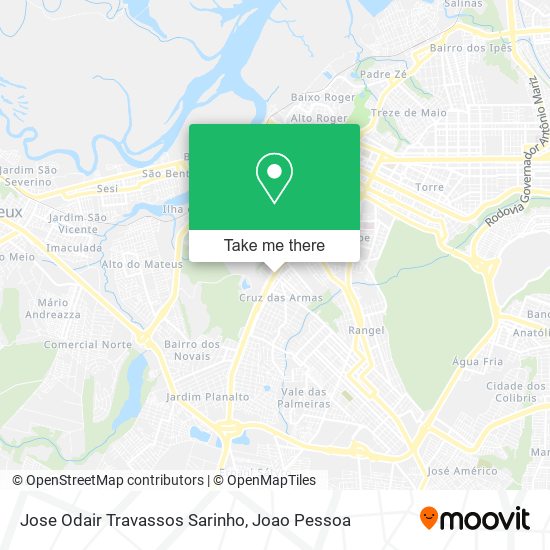 Mapa Jose Odair Travassos Sarinho