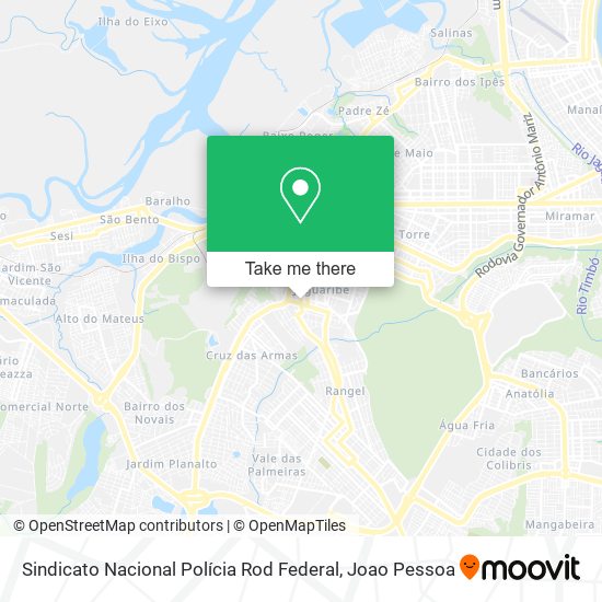 Mapa Sindicato Nacional Polícia Rod Federal