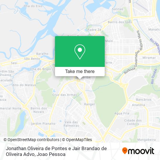 Jonathan Oliveira de Pontes e Jair Brandao de Oliveira Advo map