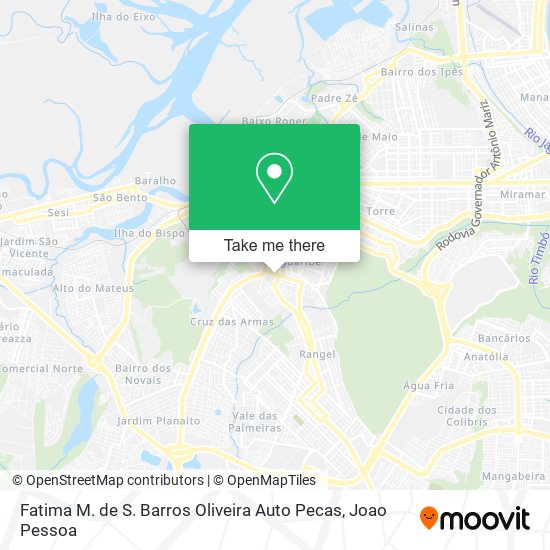 Fatima M. de S. Barros Oliveira Auto Pecas map