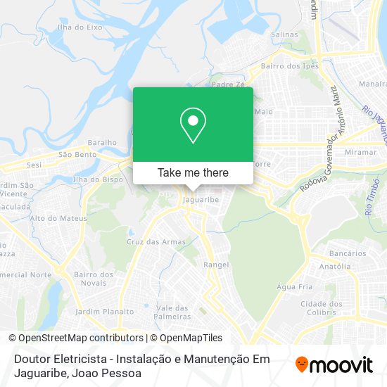 Doutor Eletricista - Instalação e Manutenção Em Jaguaribe map